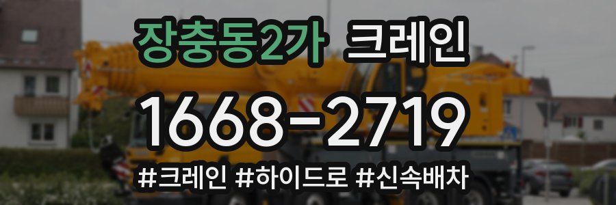 장충동2가 크레인 작업