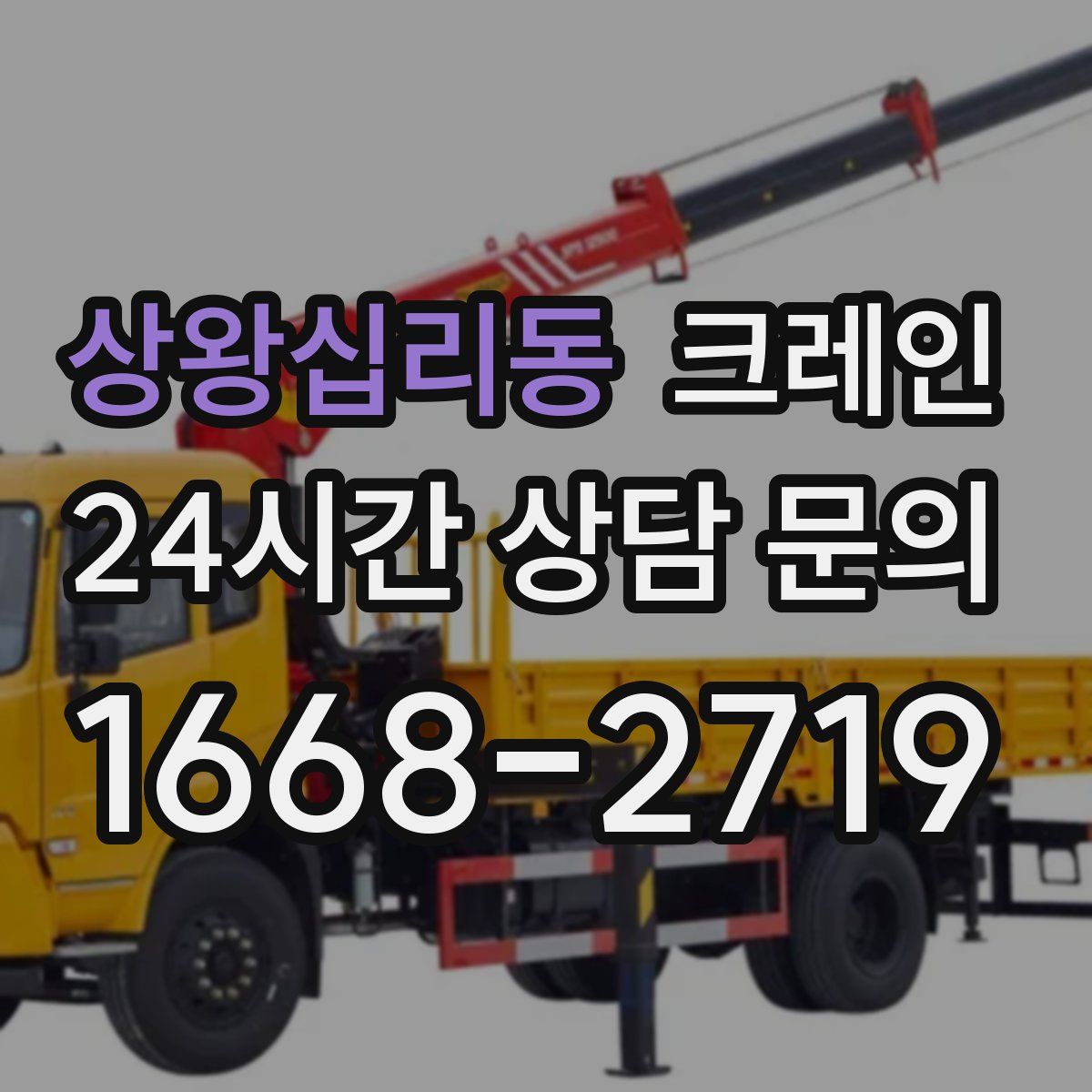 상왕십리동 카고 크레인