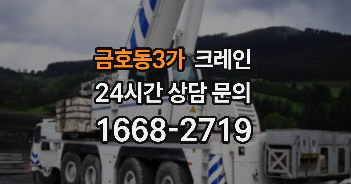 금호동3가 크레인