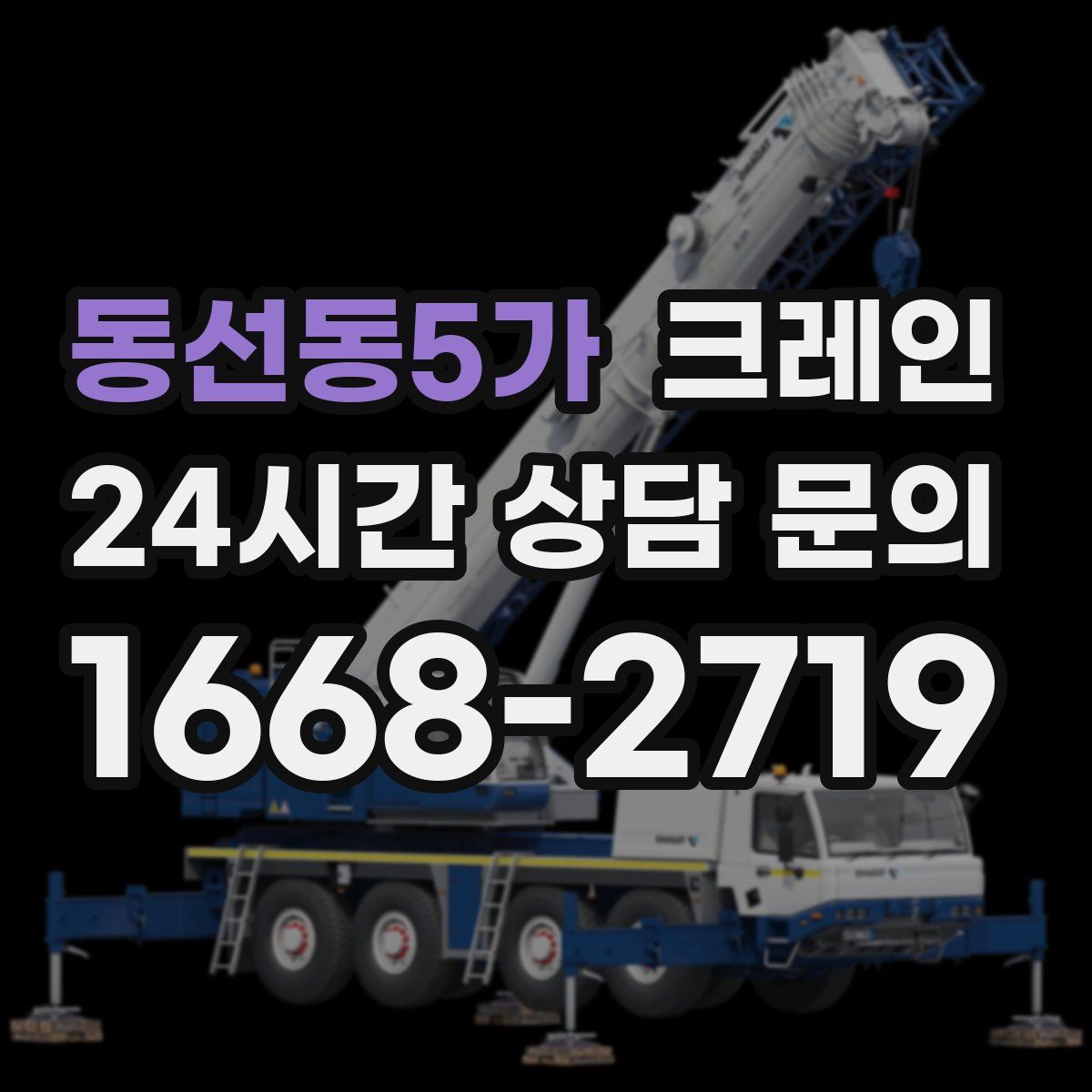 동선동5가 카고 크레인