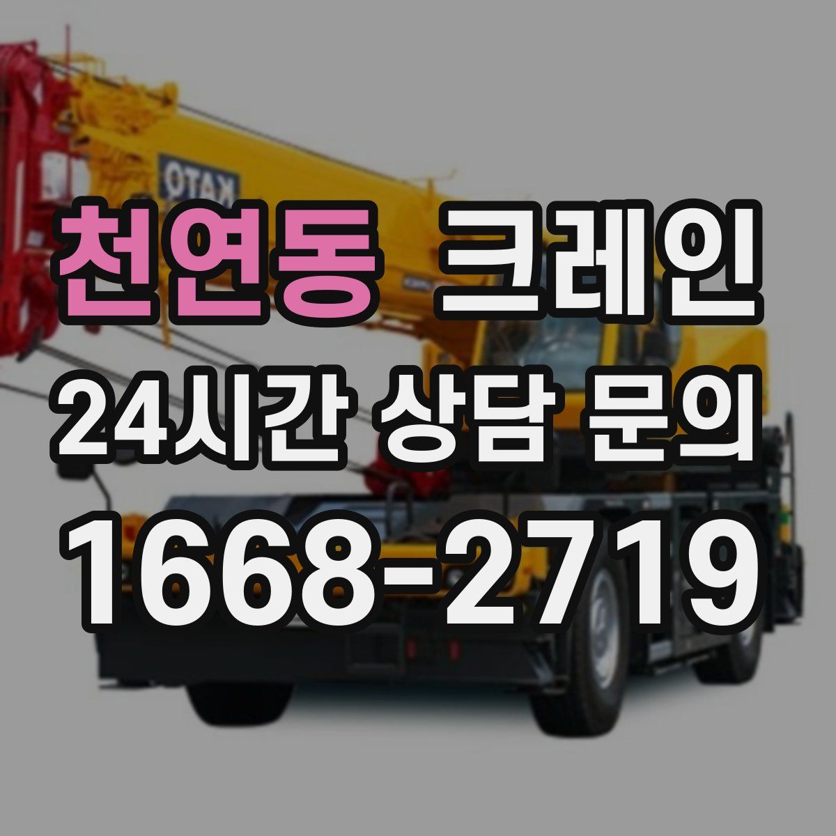 천연동 카고 크레인