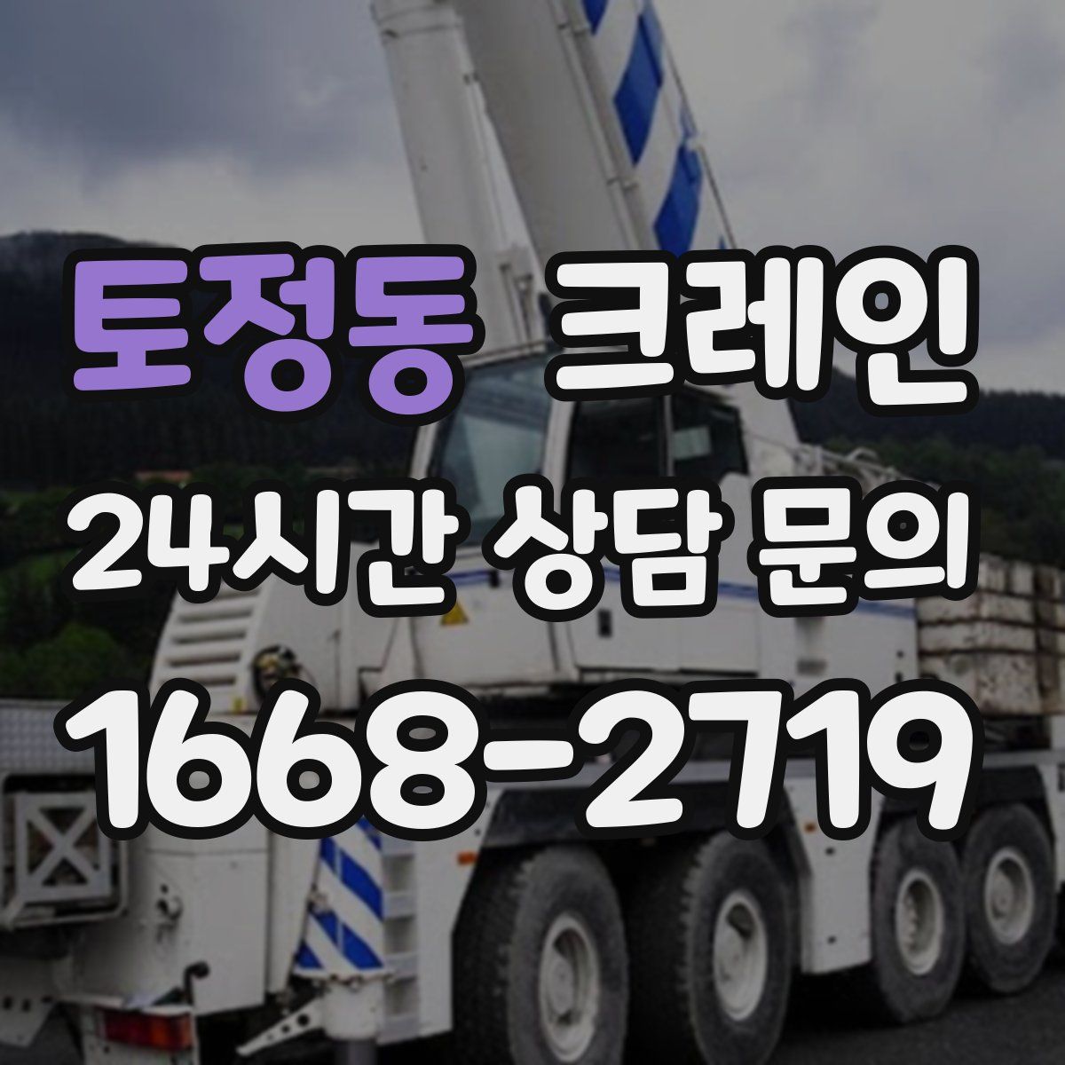 토정동 카고 크레인