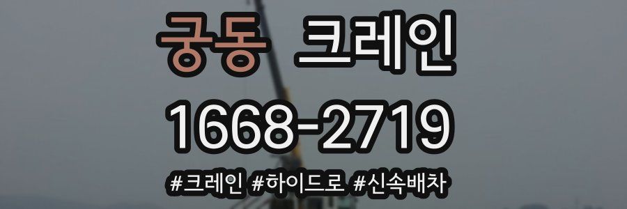 궁동 크레인 작업