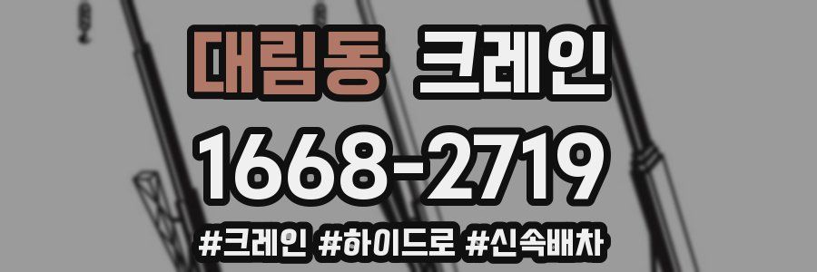 대림동 크레인 작업