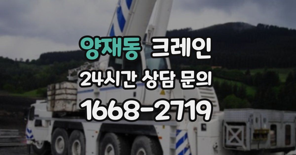 양재동 크레인