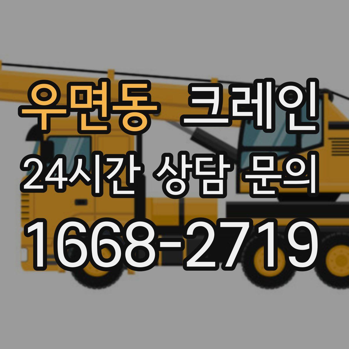 우면동 카고 크레인