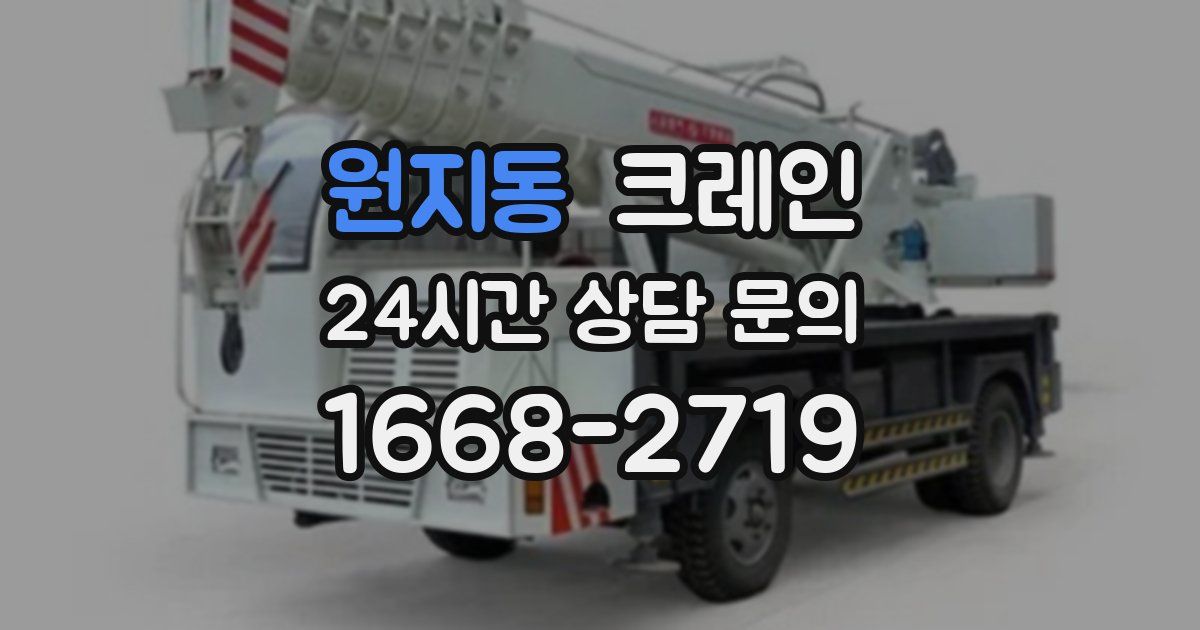 원지동 크레인