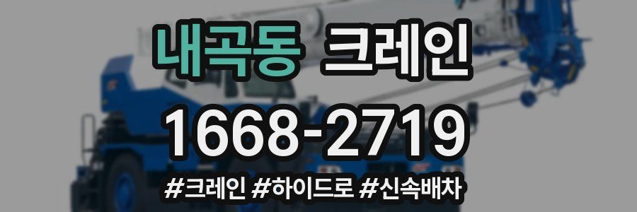 내곡동 크레인 작업