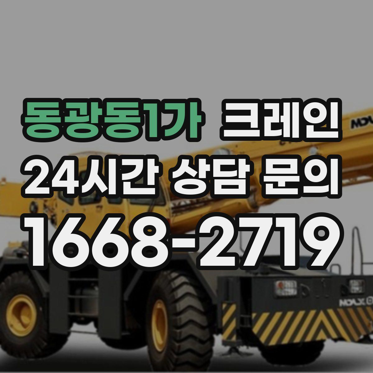 동광동1가 카고 크레인