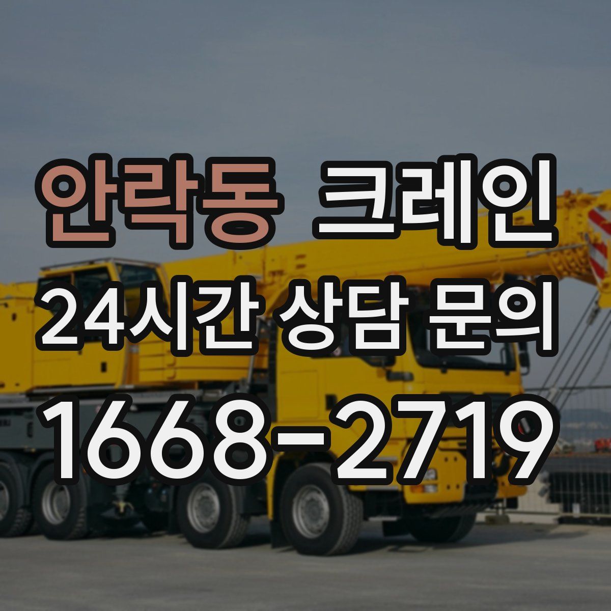 안락동 카고 크레인