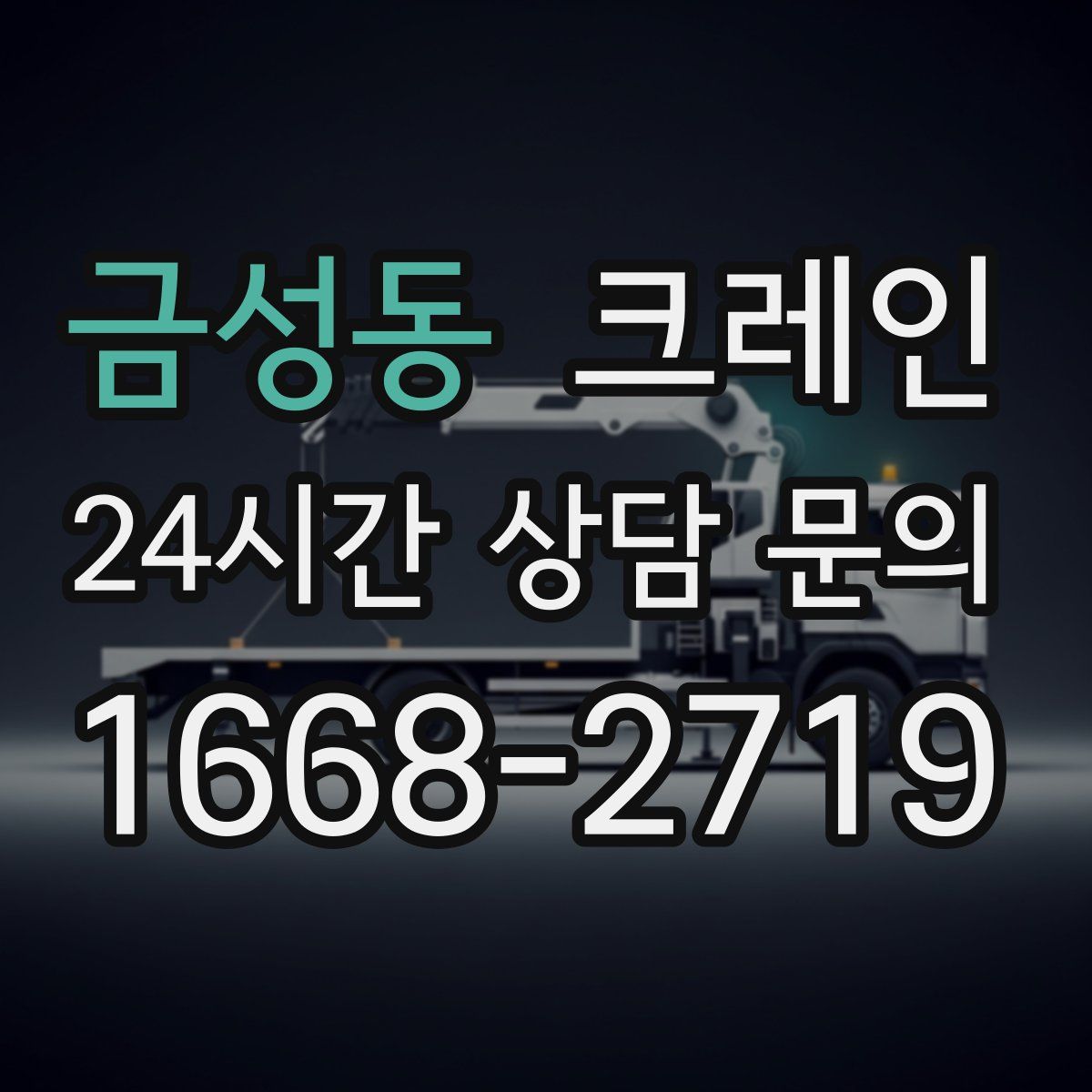 금성동 카고 크레인