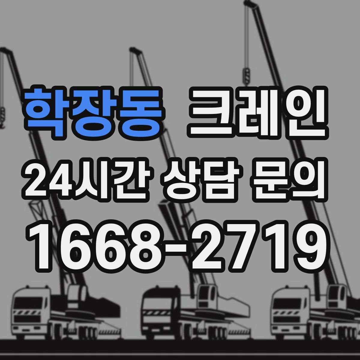 학장동 카고 크레인