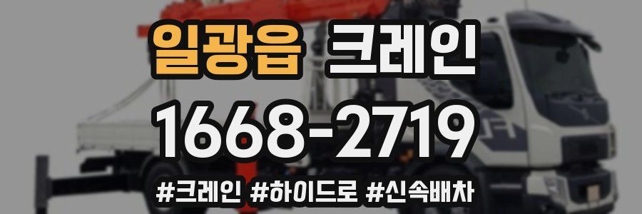 일광읍 크레인 작업