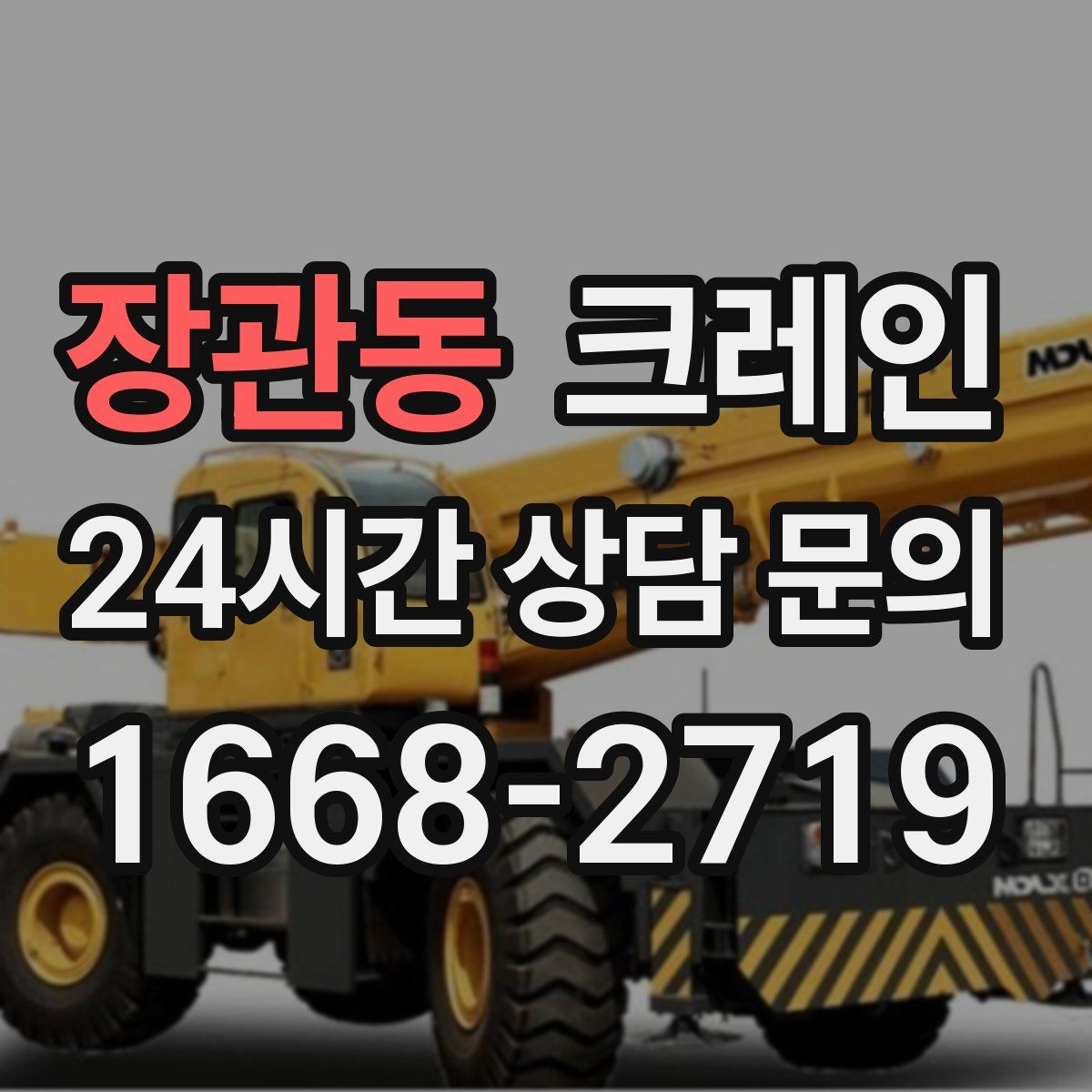 장관동 카고 크레인