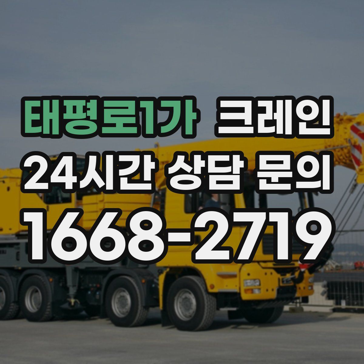 태평로1가 카고 크레인