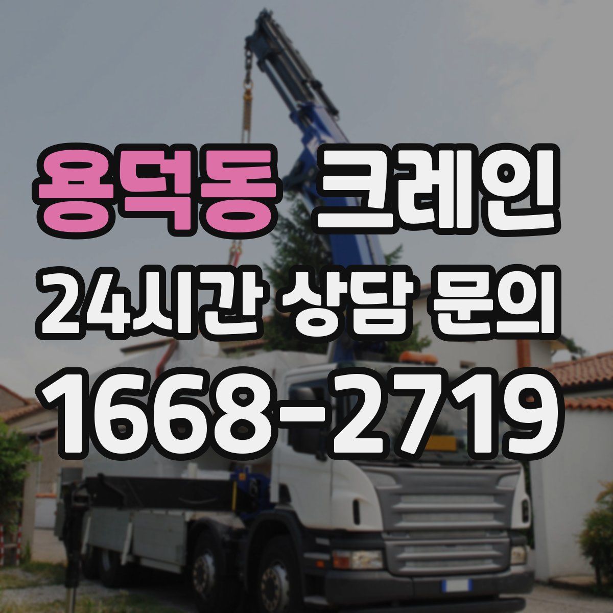 용덕동 카고 크레인