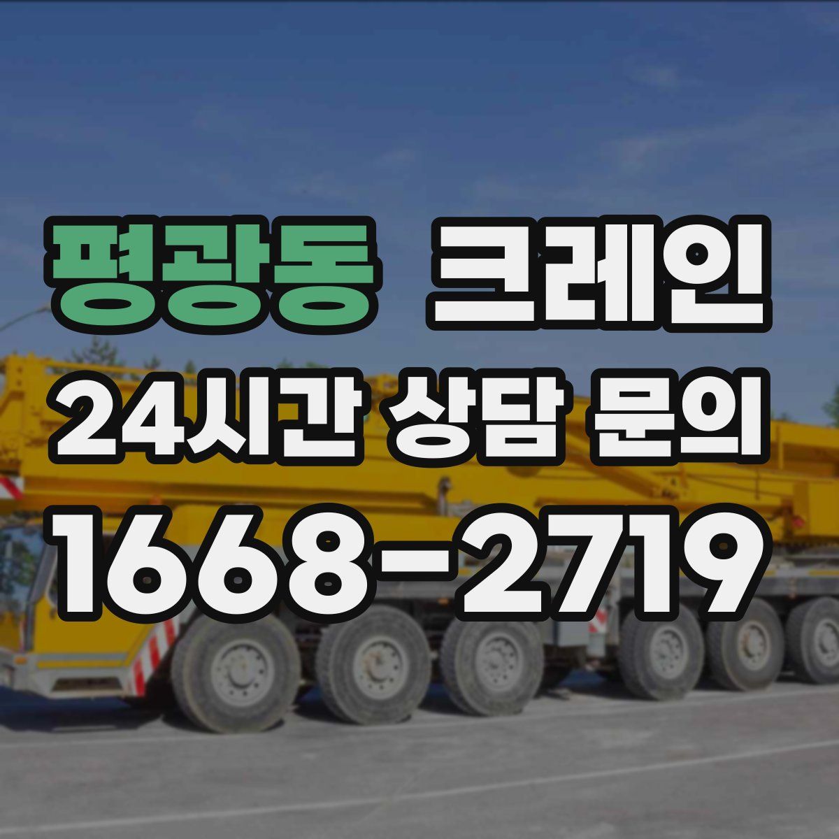 평광동 카고 크레인