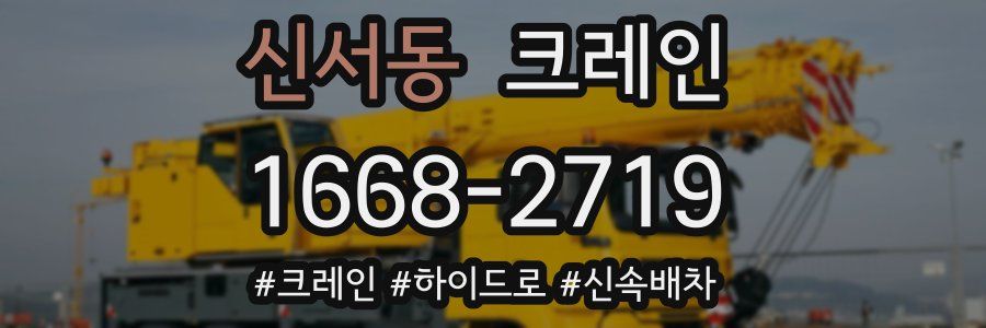 신서동 크레인 작업