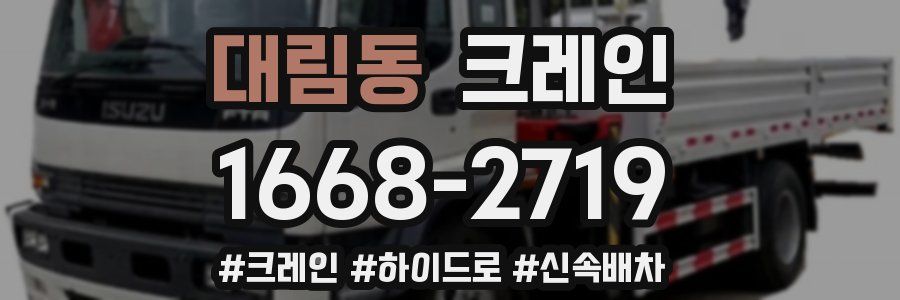 대림동 크레인 작업