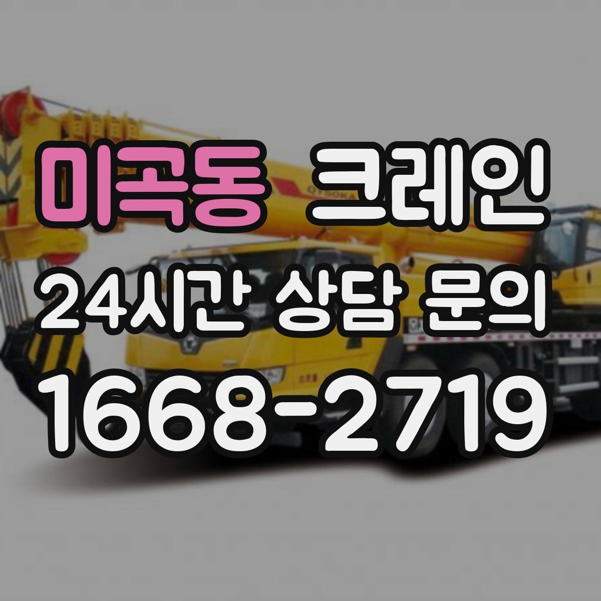 미곡동 카고 크레인