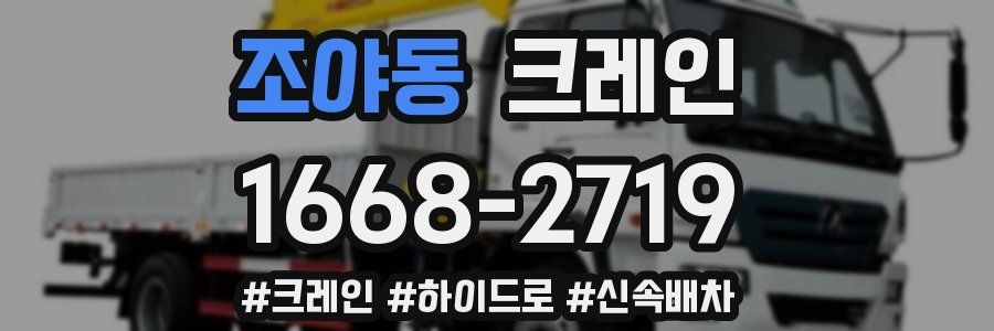 조야동 크레인 작업