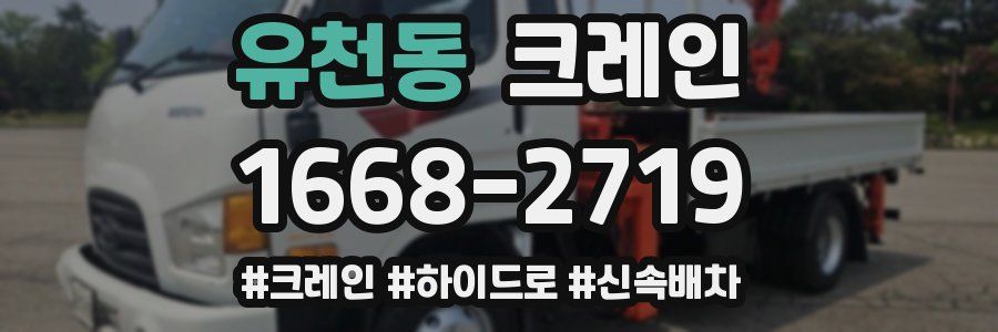 유천동 크레인 작업