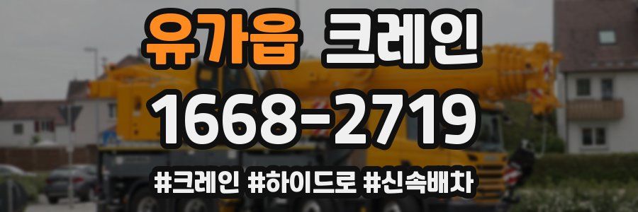 유가읍 크레인 작업