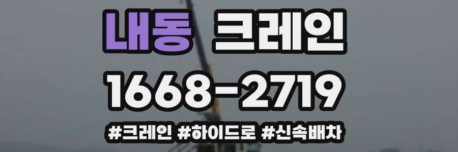 내동 크레인 작업