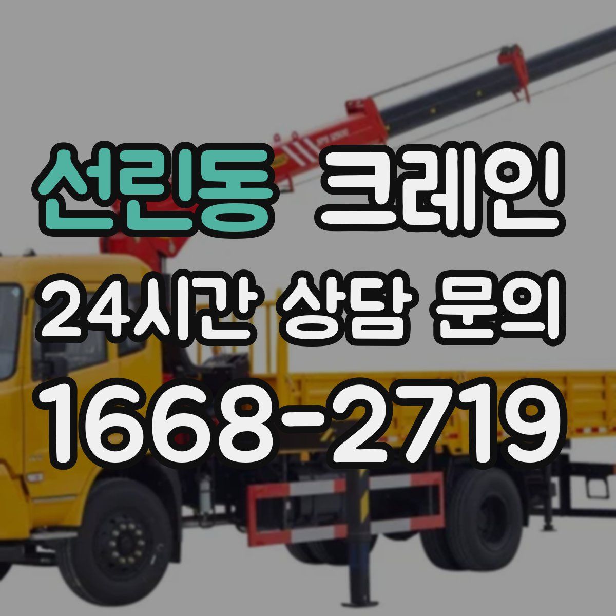 선린동 카고 크레인