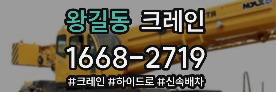 왕길동 크레인 작업