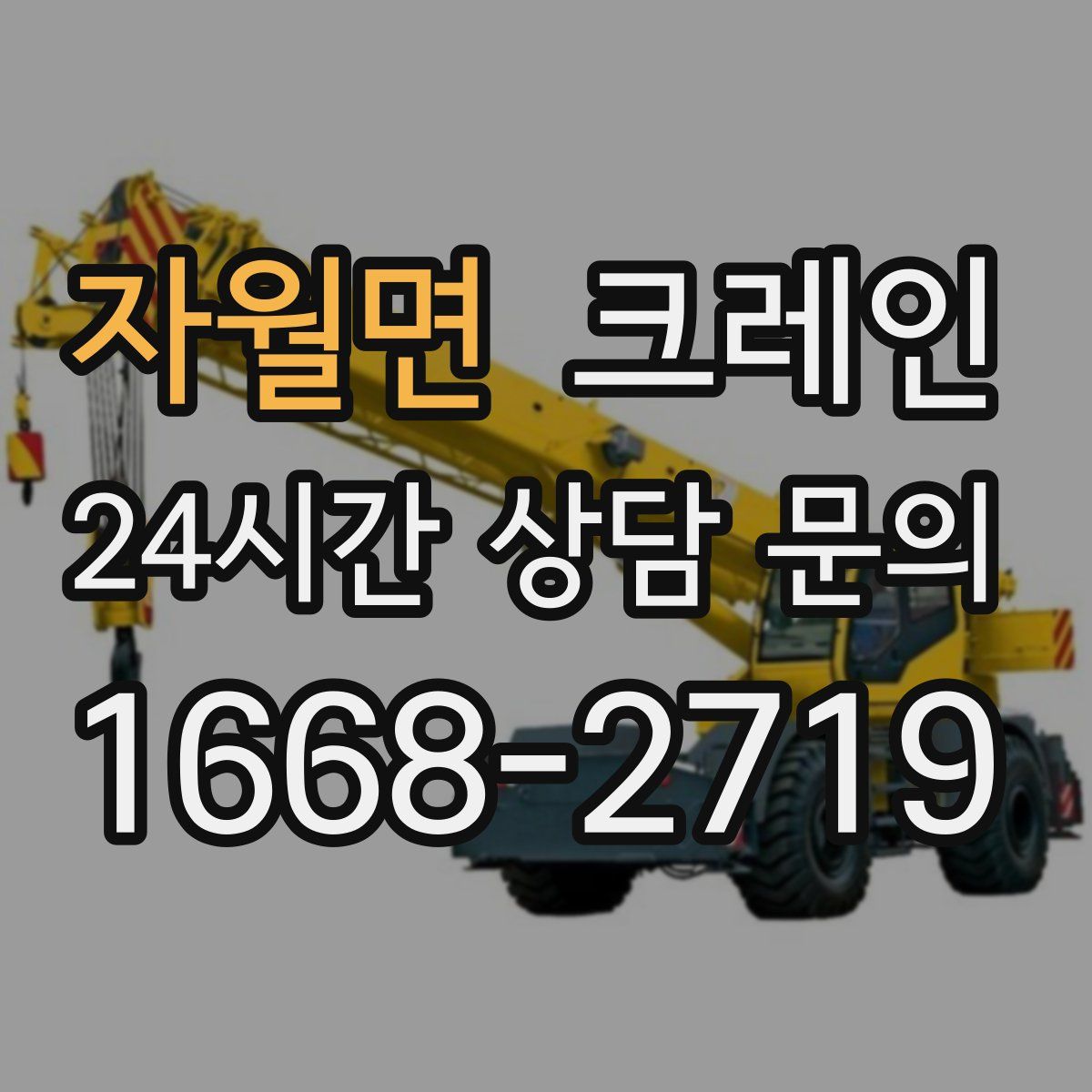 자월면 카고 크레인