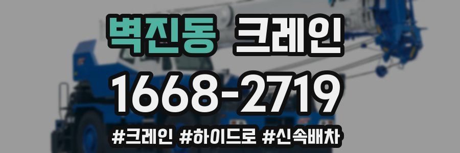 벽진동 크레인 작업