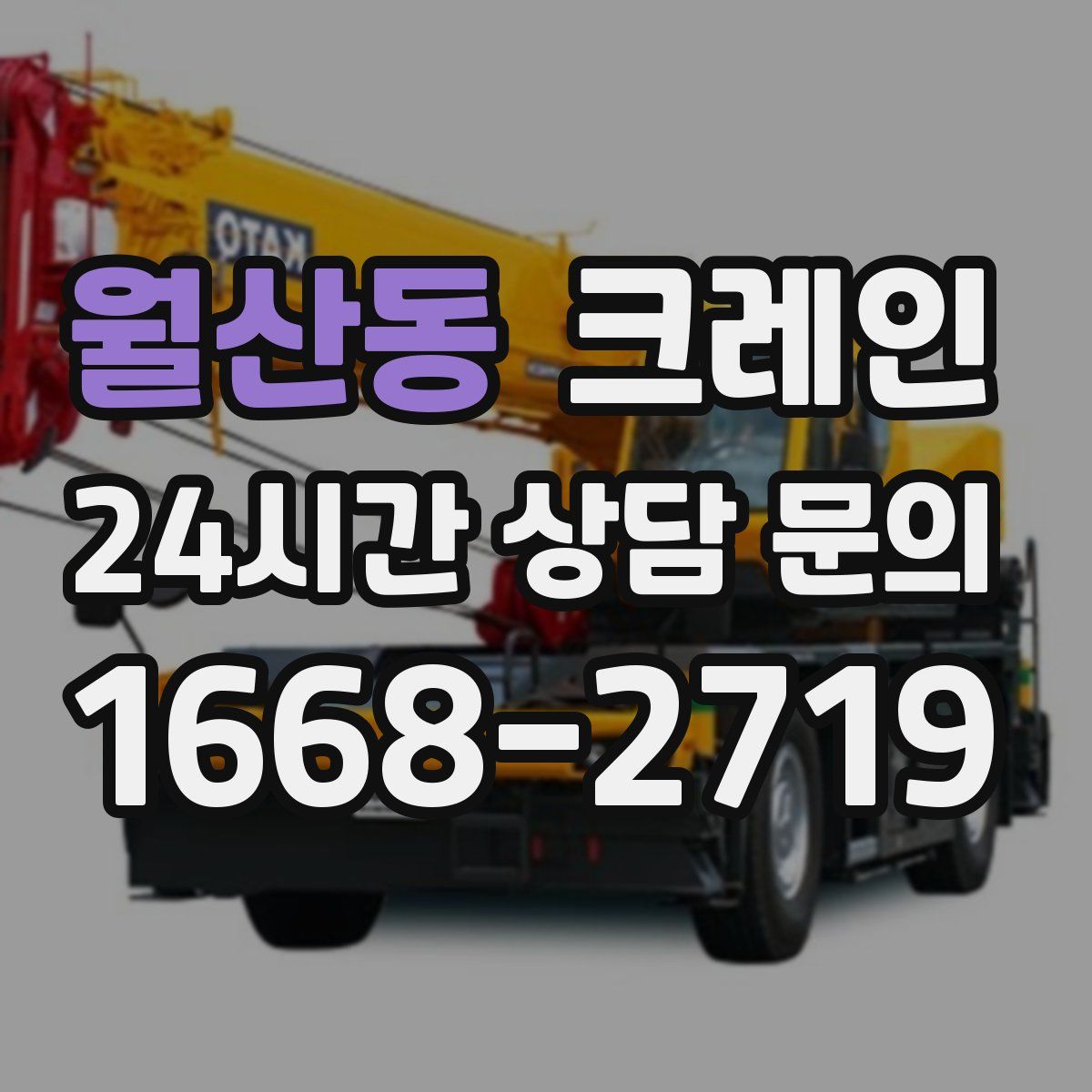 월산동 카고 크레인