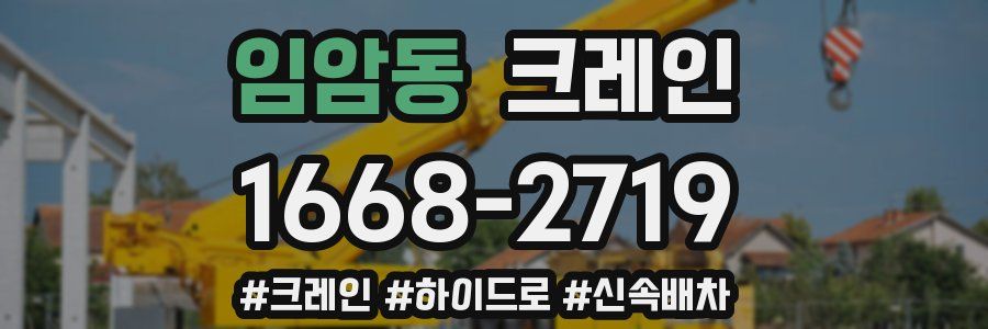 임암동 크레인 작업