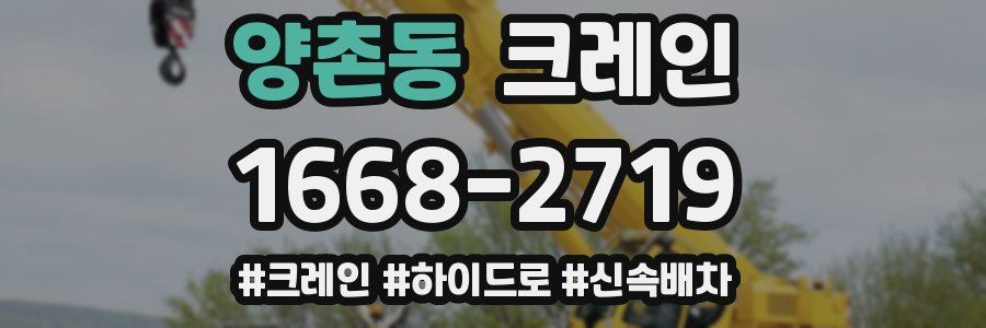 양촌동 크레인 작업
