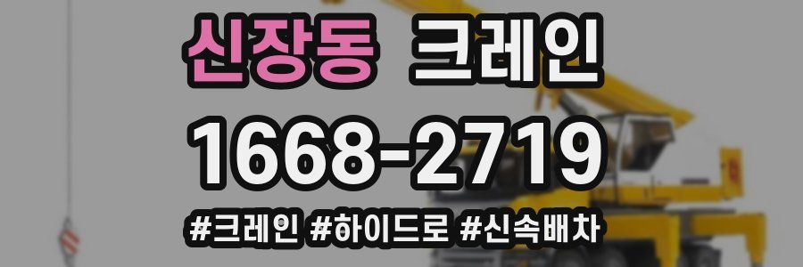 신장동 크레인 작업