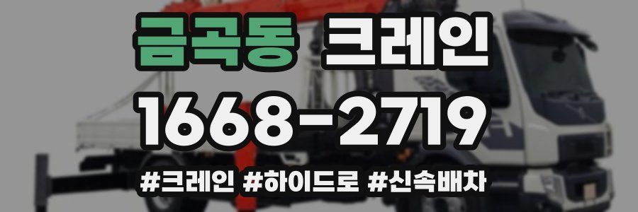 금곡동 크레인 작업