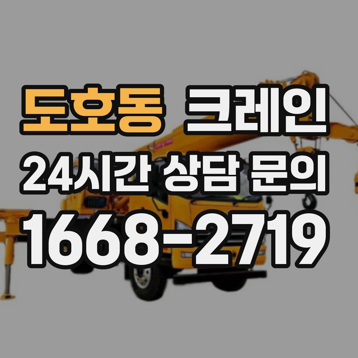 도호동 카고 크레인