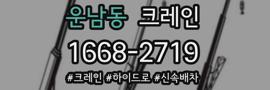 운남동 크레인 작업