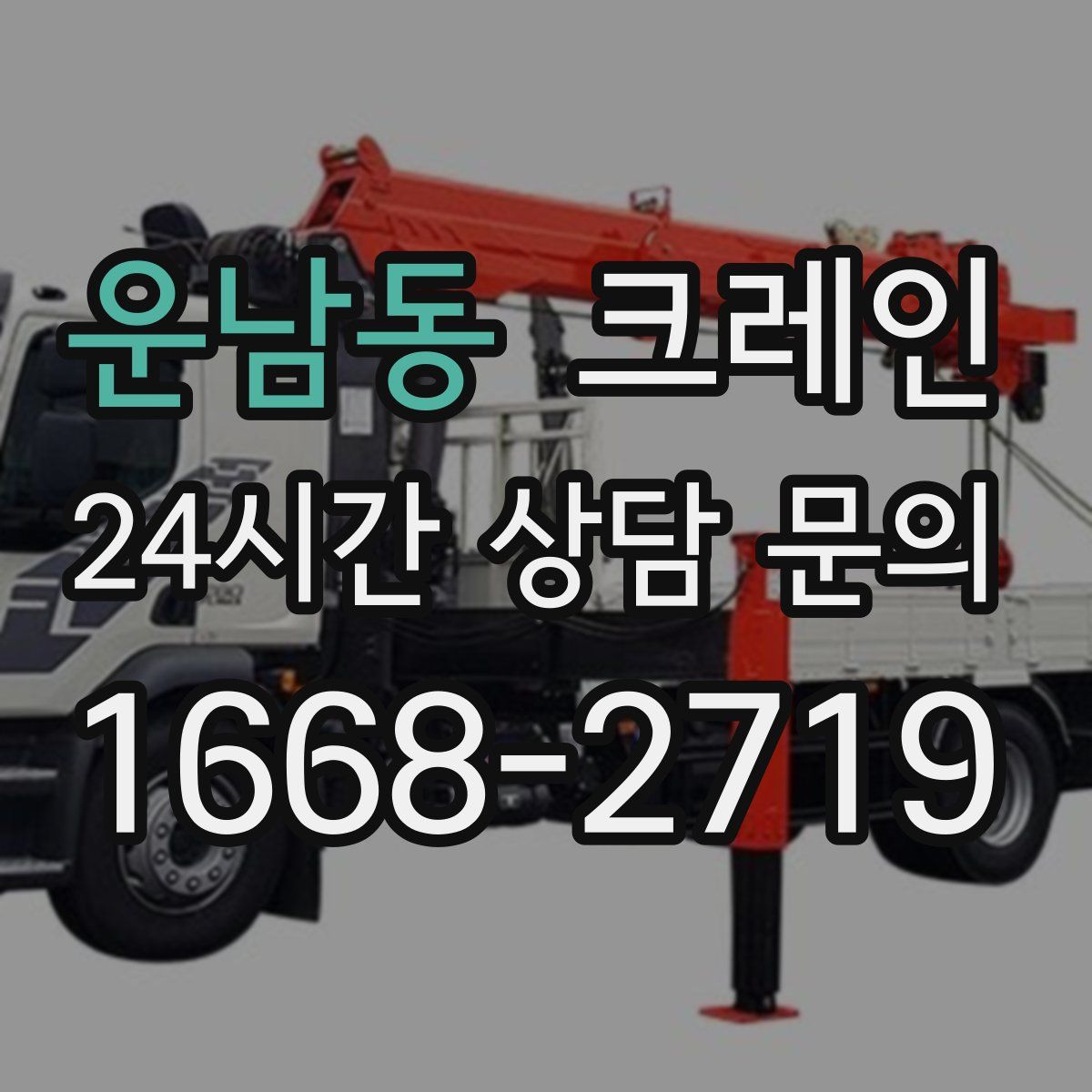 운남동 카고 크레인
