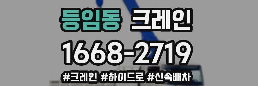 등임동 크레인 작업