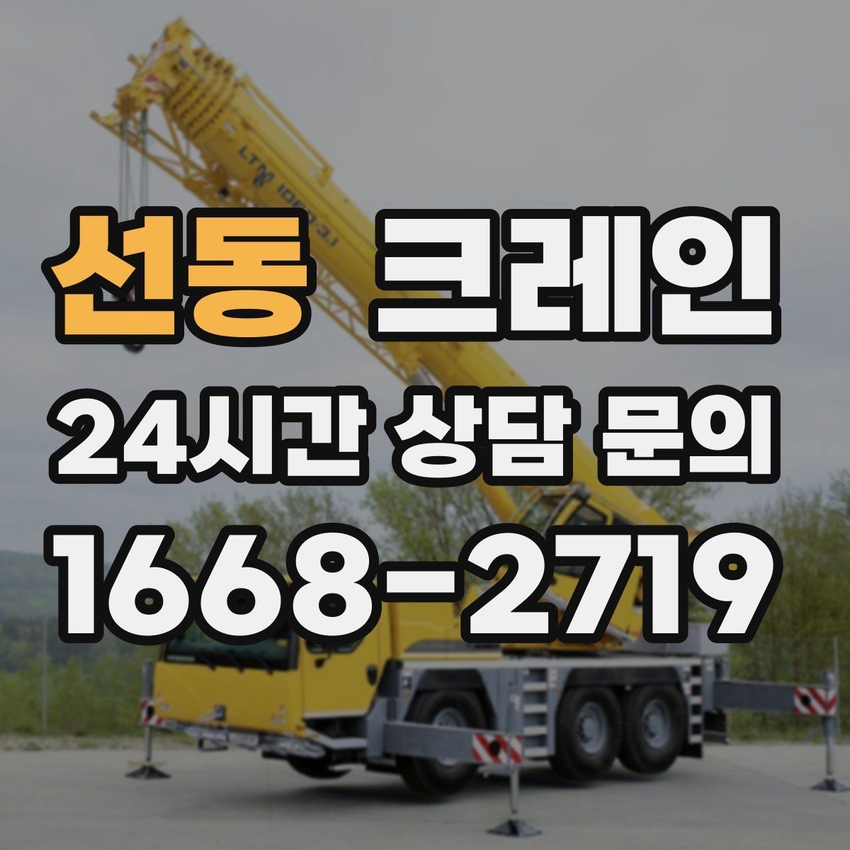 선동 크레인 빠른 투입을 위해 필요한 정보 정리