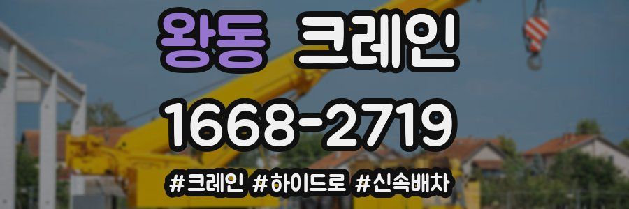 왕동 크레인 작업