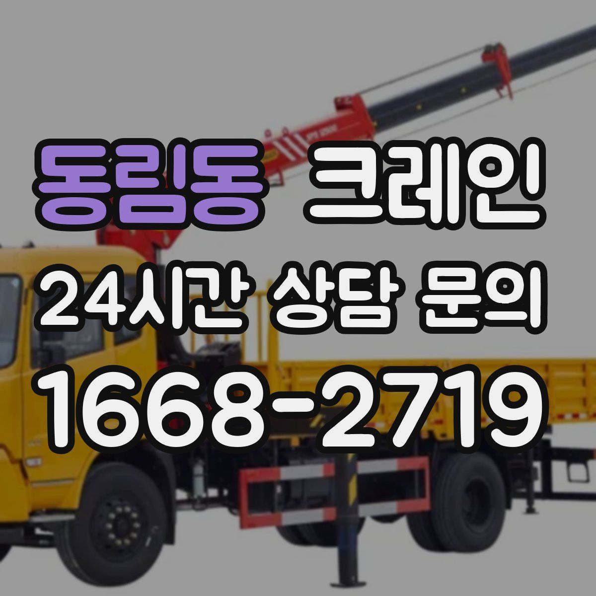 동림동 카고 크레인