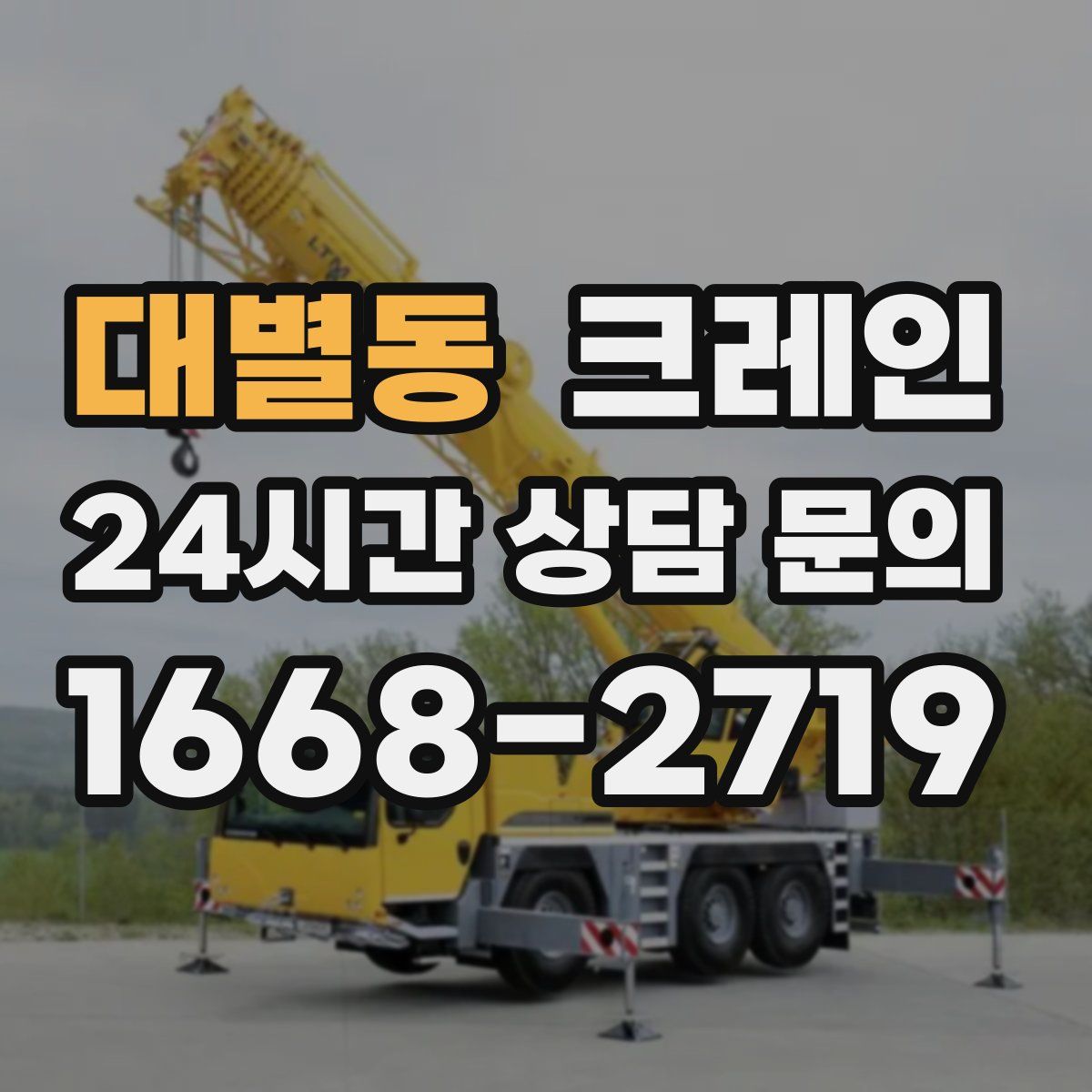 대별동 카고 크레인