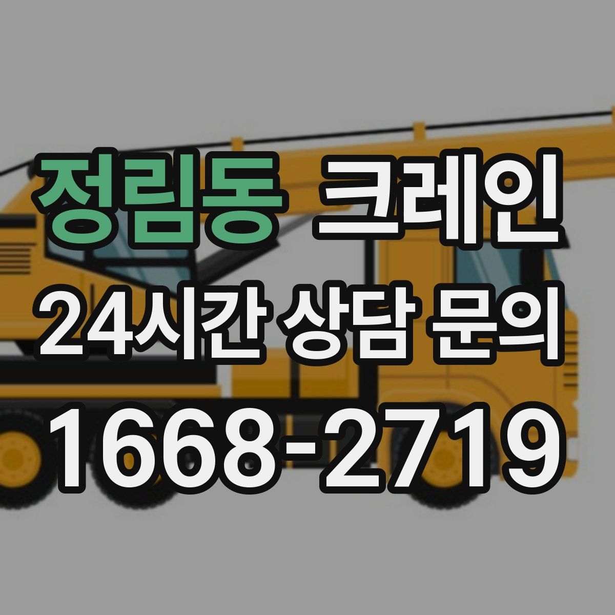 정림동 카고 크레인