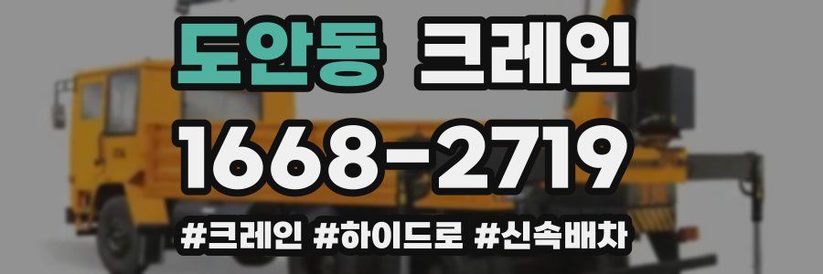 도안동 크레인 작업