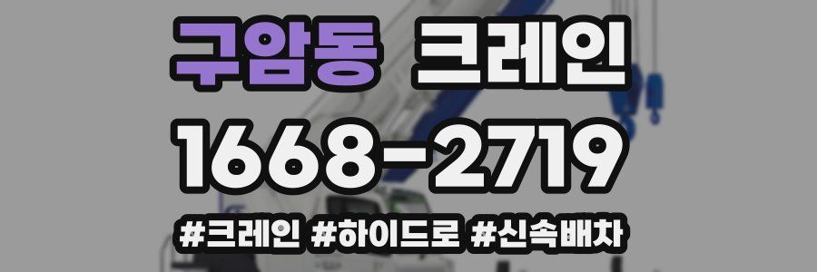 구암동 크레인 작업