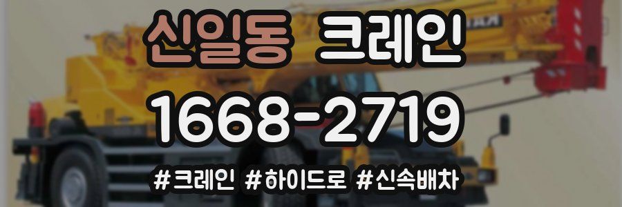 신일동 크레인 작업