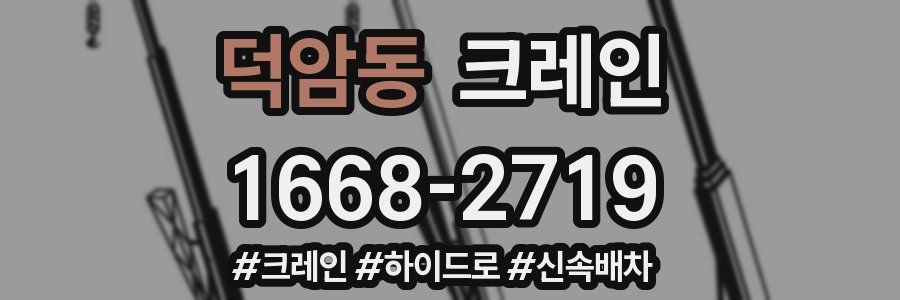 덕암동 크레인 작업